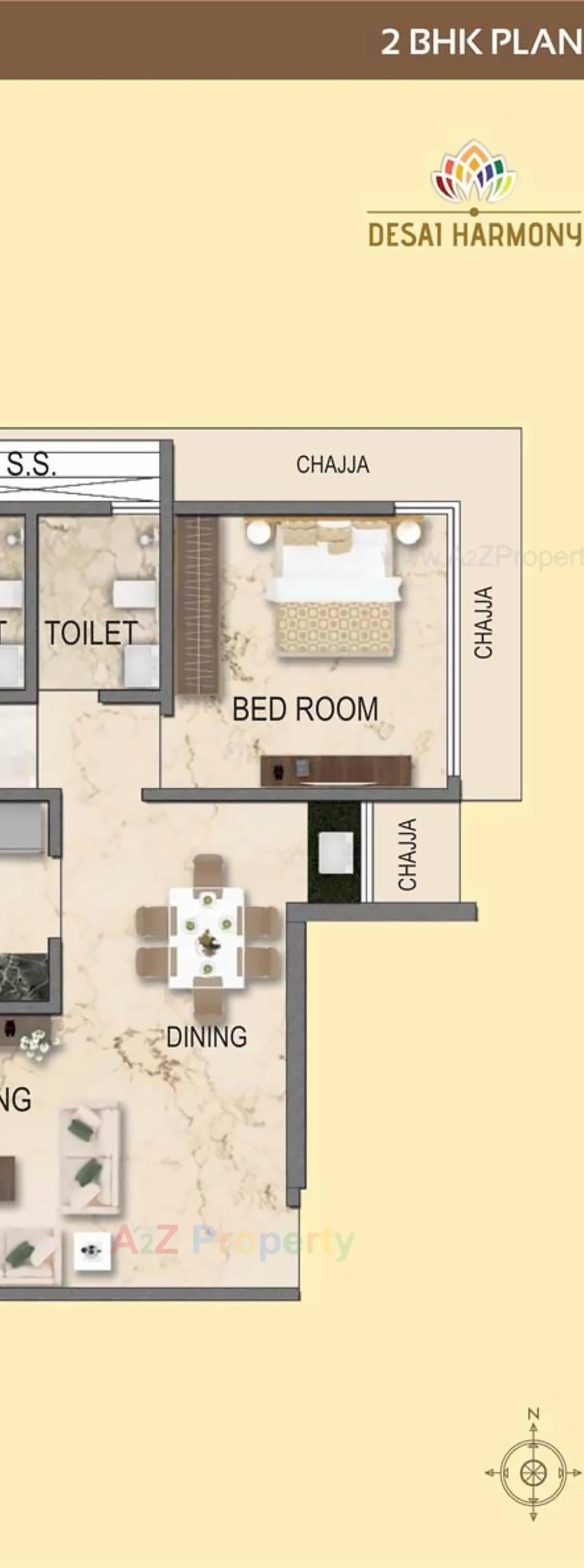 Layout of real estate project Desai Harmony located at Mumbai-city, MumbaiCity, Maharashtra