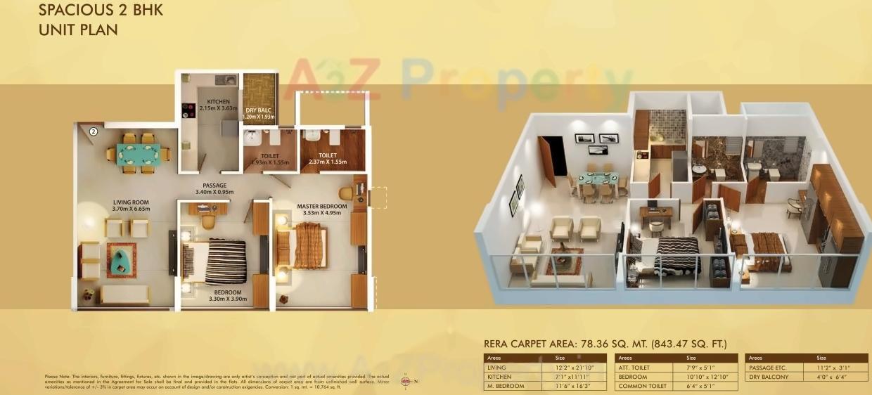 Layout of real estate project Dosti Belleza located at Mumbai-city, MumbaiCity, Maharashtra