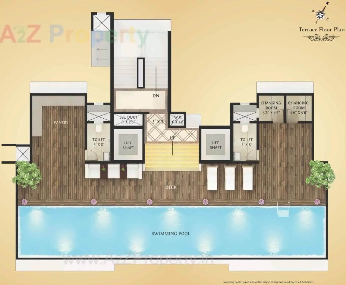 Layout of real estate project Elanza located at Gsouth400025, MumbaiCity, Maharashtra