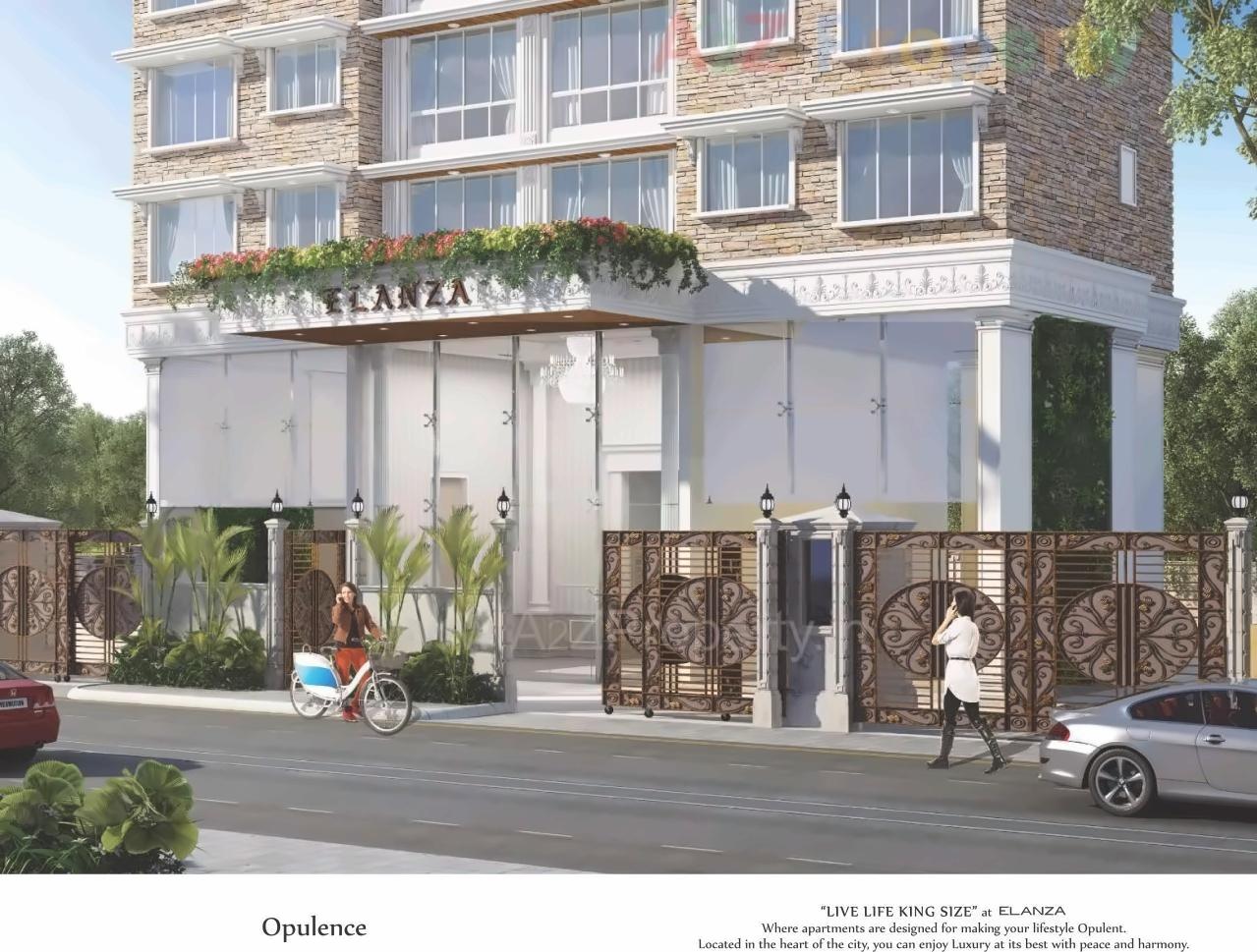 3D Elevation of real estate project Elanza located at Gsouth400025, MumbaiCity, Maharashtra