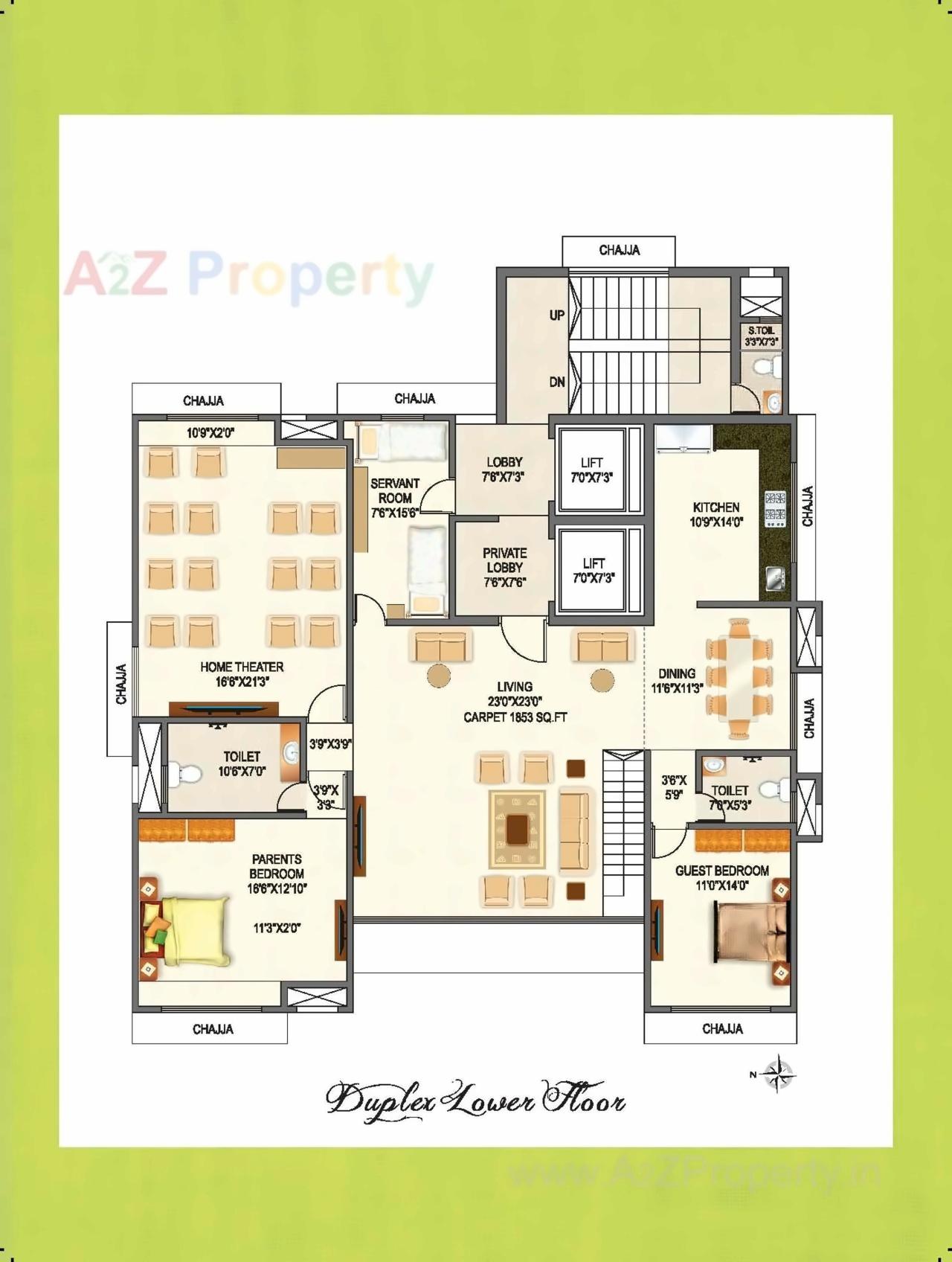 Layout of real estate project Fortune Mignas located at E400008, MumbaiCity, Maharashtra