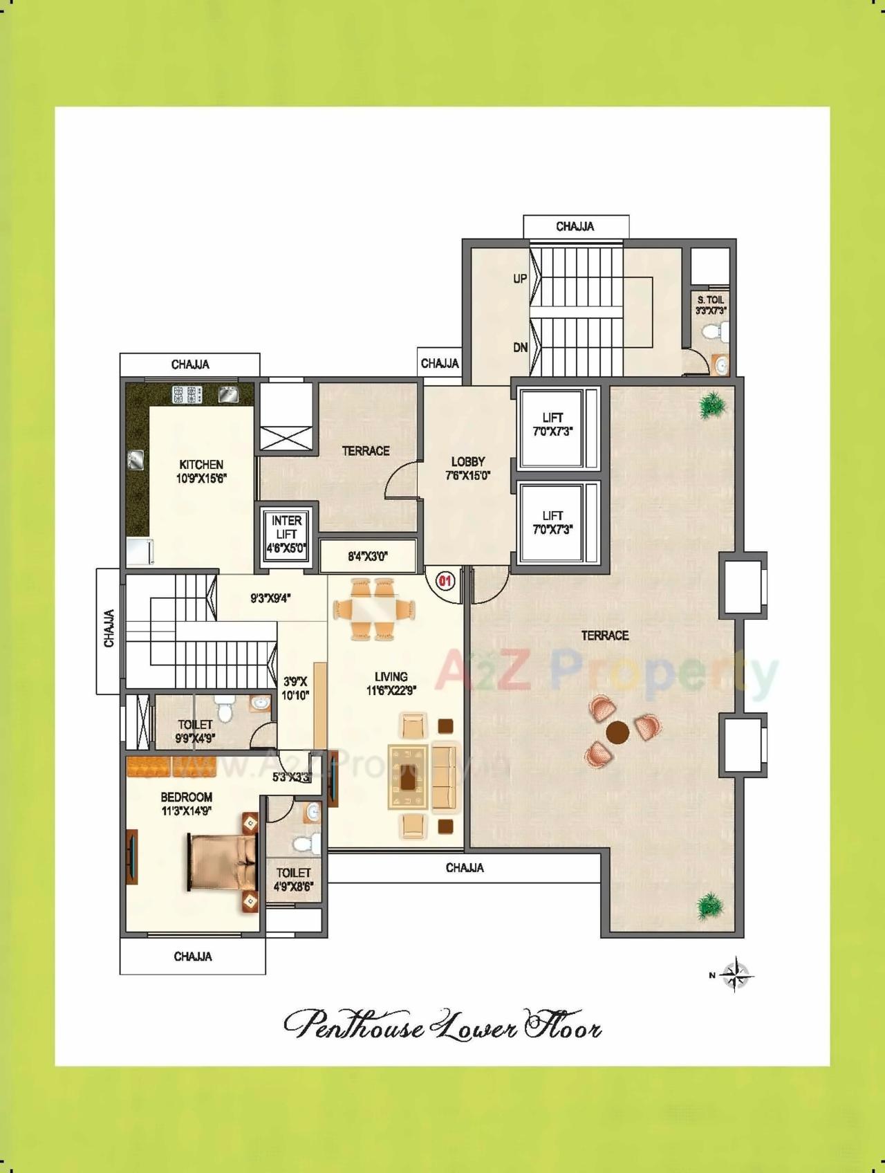 Layout of real estate project Fortune Mignas located at E400008, MumbaiCity, Maharashtra