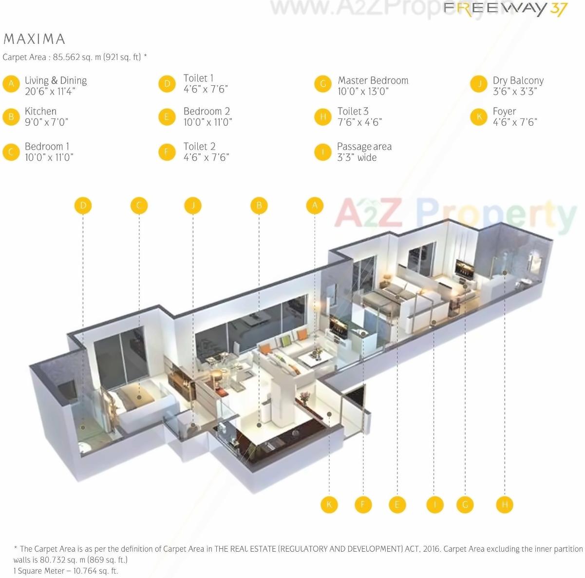 Layout of real estate project Freeway located at Fnorth400022, MumbaiCity, Maharashtra