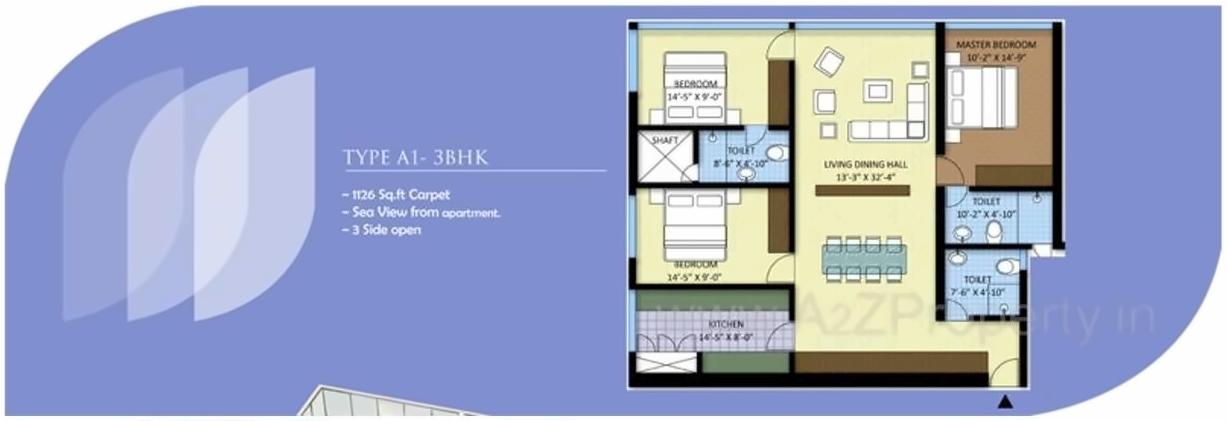 Layout of real estate project Grove Towers located at Fnorth400014, MumbaiCity, Maharashtra