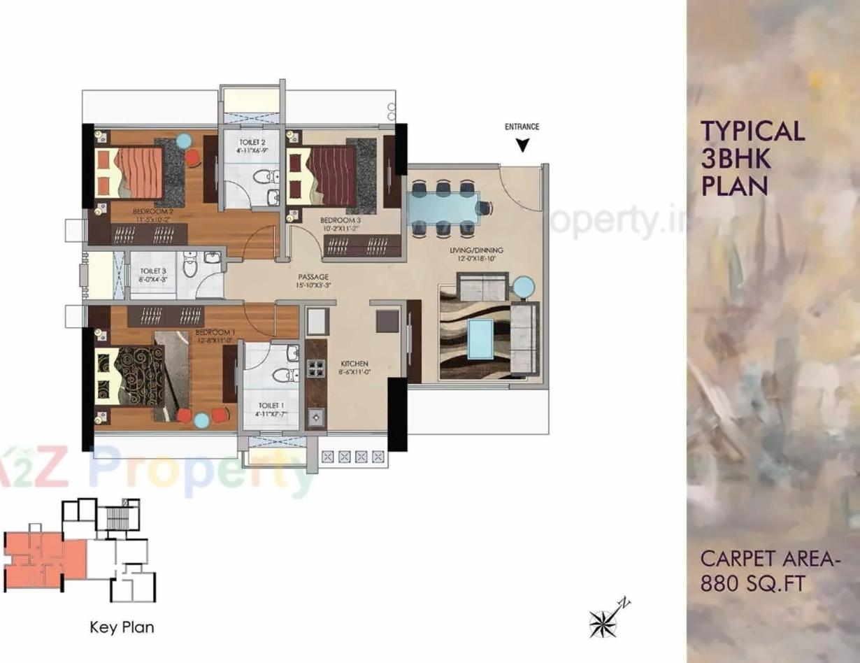 Layout of real estate project Harsh Bakul located at Fnorth400014, MumbaiCity, Maharashtra