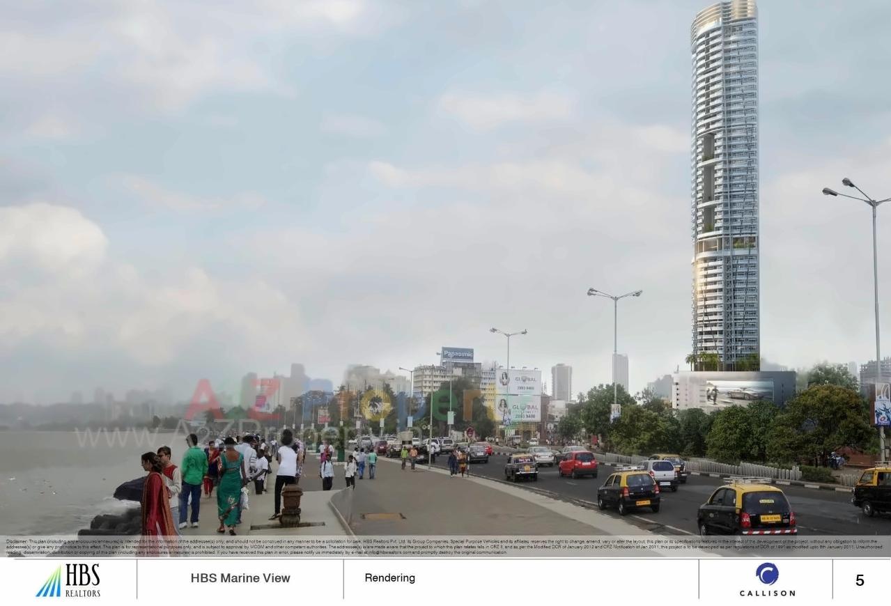 3D Elevation of real estate project Hbs Marineview located at Abcd400002, MumbaiCity, Maharashtra