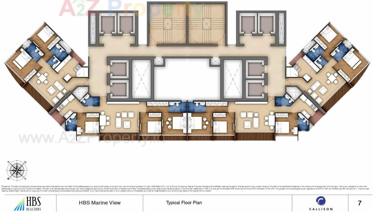 Layout of real estate project Hbs Marineview located at Abcd400002, MumbaiCity, Maharashtra