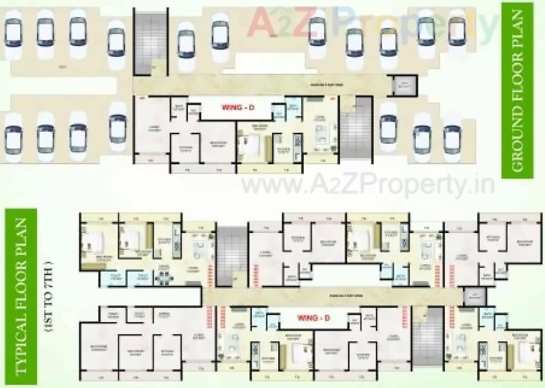 Layout of real estate project Hillwood located at Mumbai-city, MumbaiCity, Maharashtra