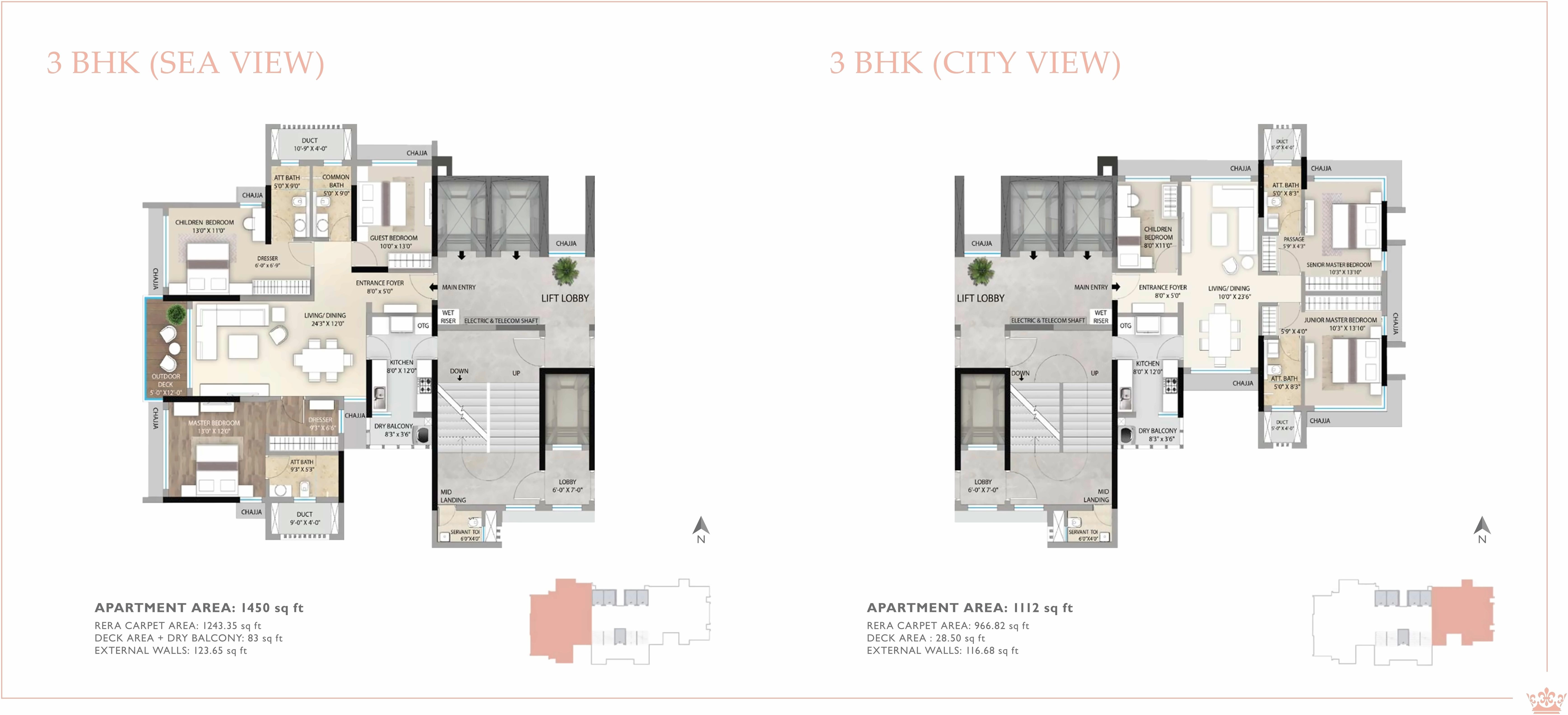 Layout of real estate project Jewel Crest located at Mumbai-city, MumbaiCity, Maharashtra
