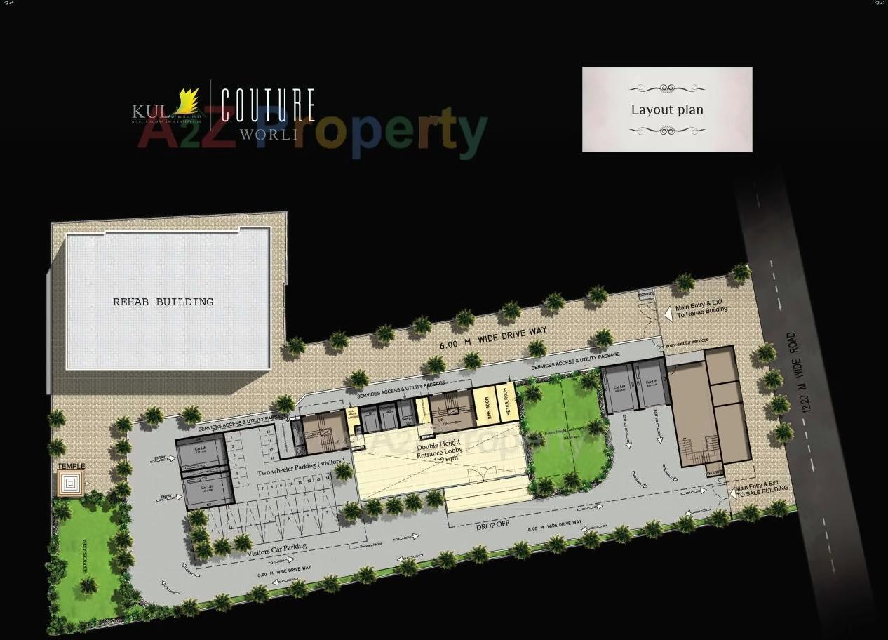 Layout of real estate project Kul Couture located at Mumbai-city, MumbaiCity, Maharashtra