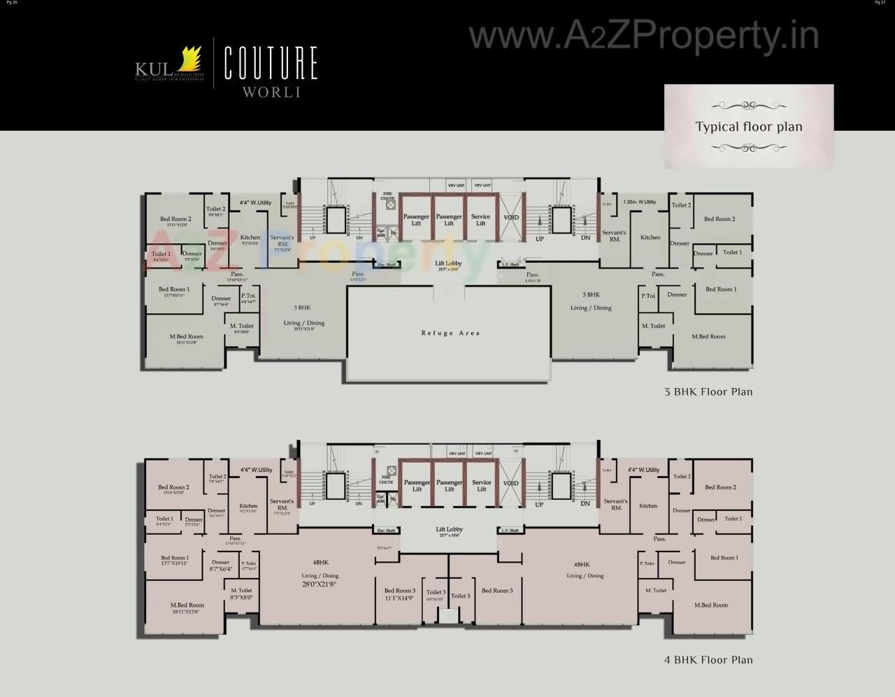 Layout of real estate project Kul Couture located at Mumbai-city, MumbaiCity, Maharashtra