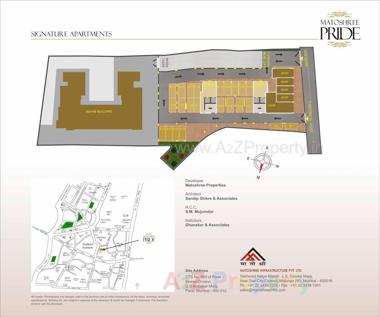 Layout of real estate project Matoshree Pride located at Mumbai-city, MumbaiCity, Maharashtra