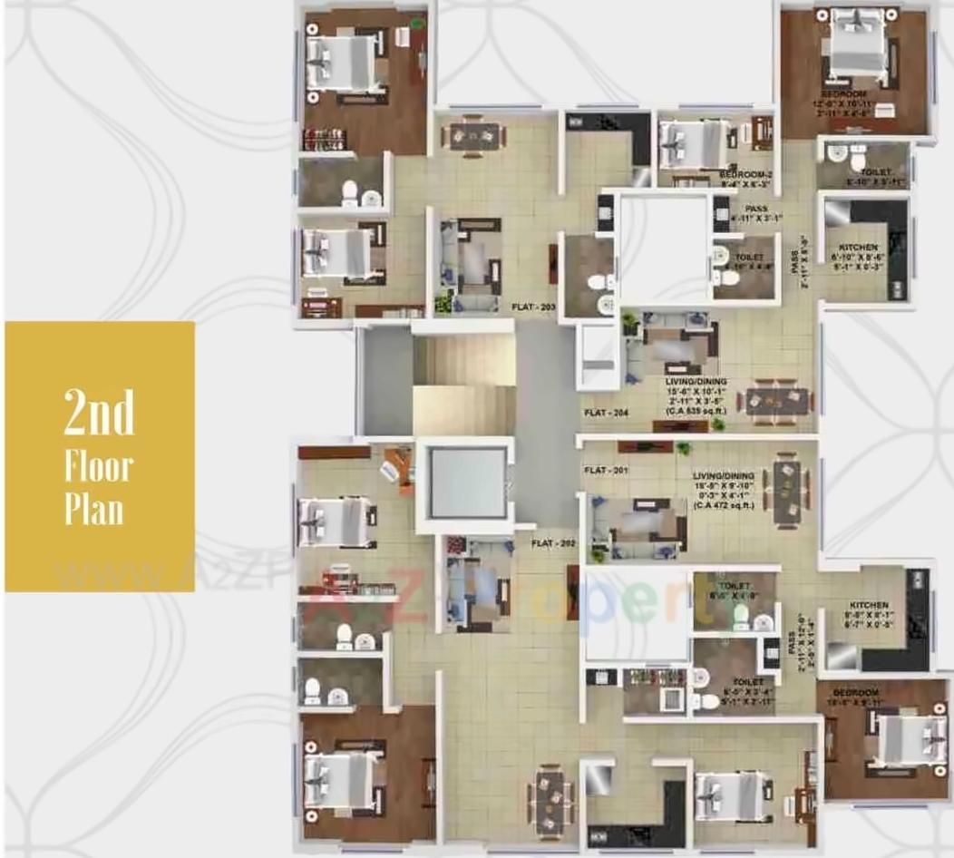 Layout of real estate project Om Sat located at Fnorth400014, MumbaiCity, Maharashtra