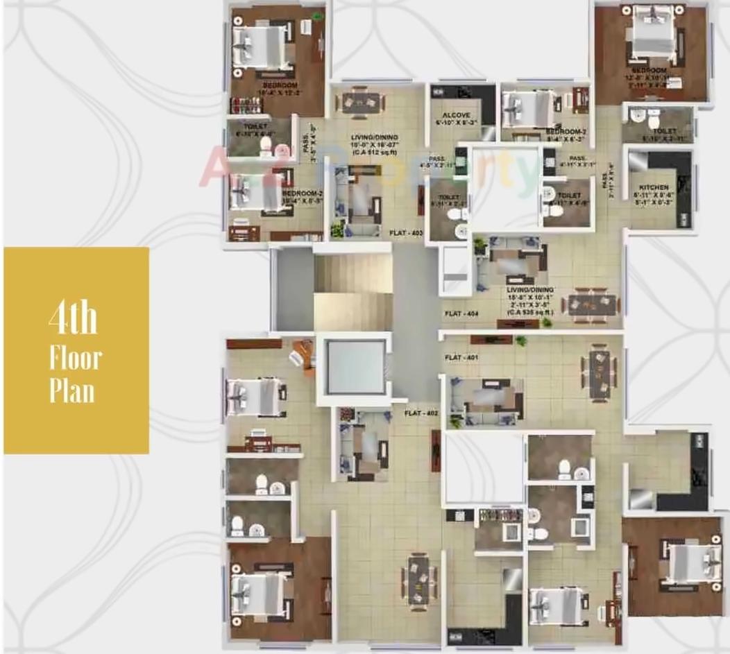 Layout of real estate project Om Sat located at Fnorth400014, MumbaiCity, Maharashtra