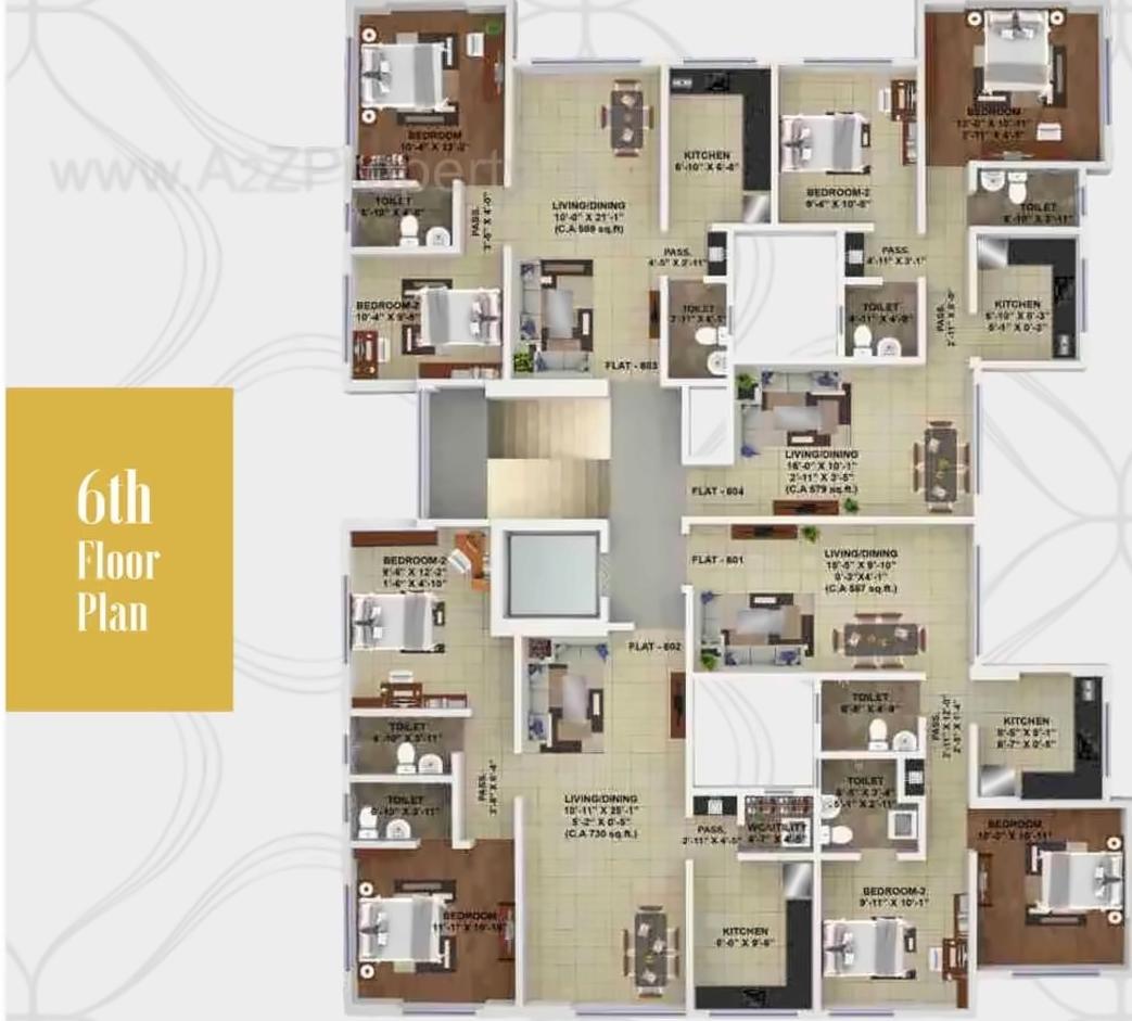 Layout of real estate project Om Sat located at Fnorth400014, MumbaiCity, Maharashtra