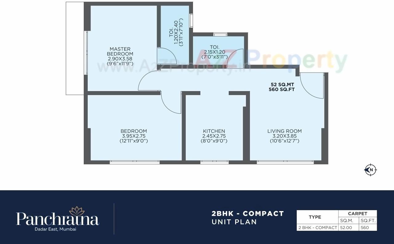 Layout of real estate project Panchratna Nx located at Ward-fsouth, MumbaiCity, Maharashtra