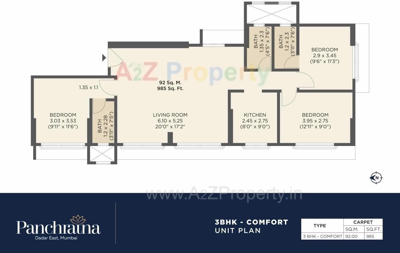 Layout of real estate project Panchratna Nx located at Ward-fsouth, MumbaiCity, Maharashtra