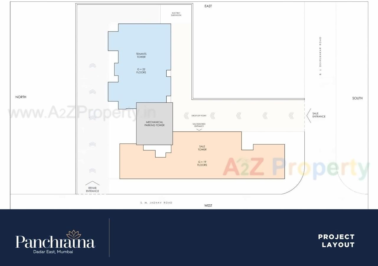 Layout of real estate project Panchratna Nx located at Ward-fsouth, MumbaiCity, Maharashtra