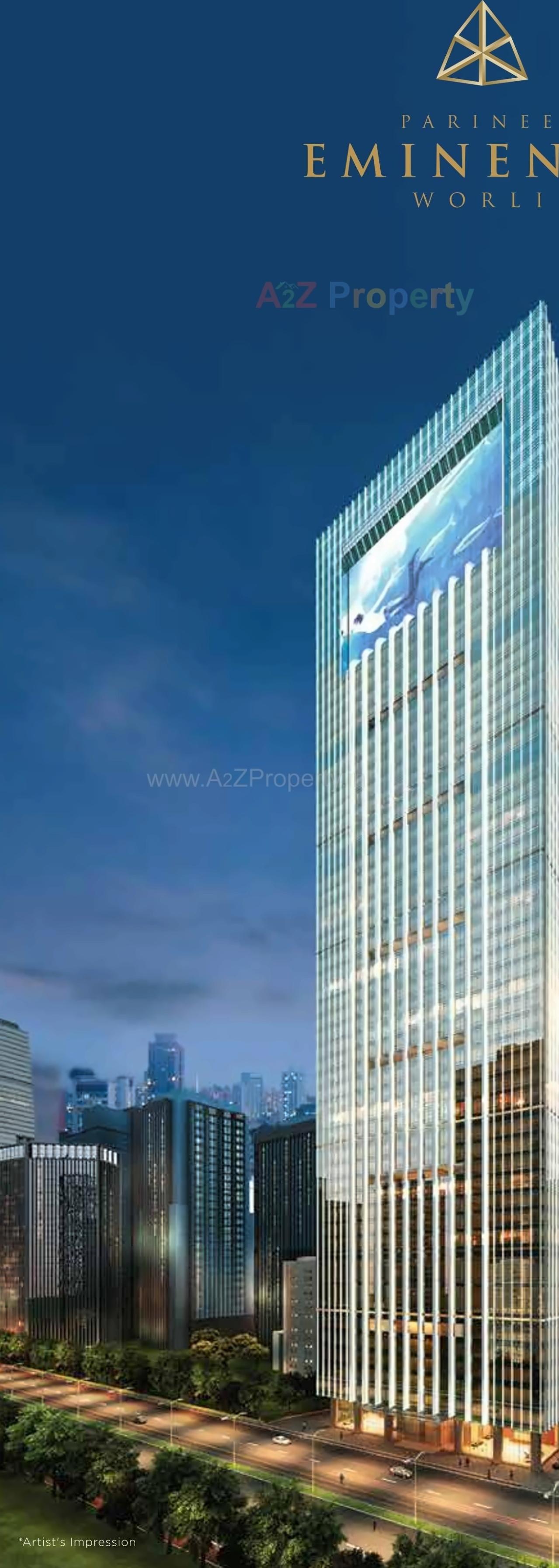 3D Elevation of real estate project Parinee Eminence located at Ward-gsouth, MumbaiCity, Maharashtra