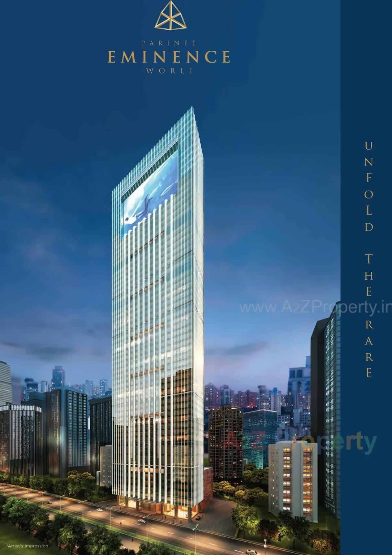 3D Elevation of real estate project Parinee Eminence located at Ward-gsouth, MumbaiCity, Maharashtra