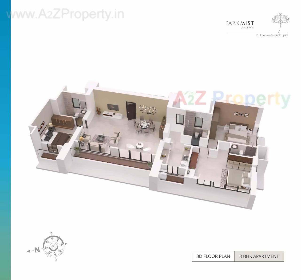 Layout of real estate project Park Mist located at Mumbai-city, MumbaiCity, Maharashtra