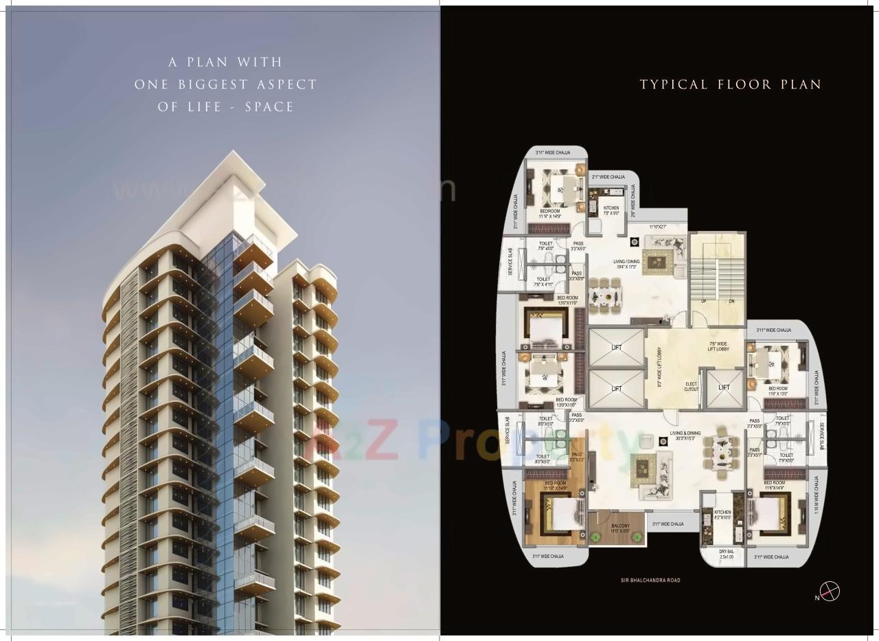 Layout of real estate project Park Pallazzo located at Fnorth400014, MumbaiCity, Maharashtra