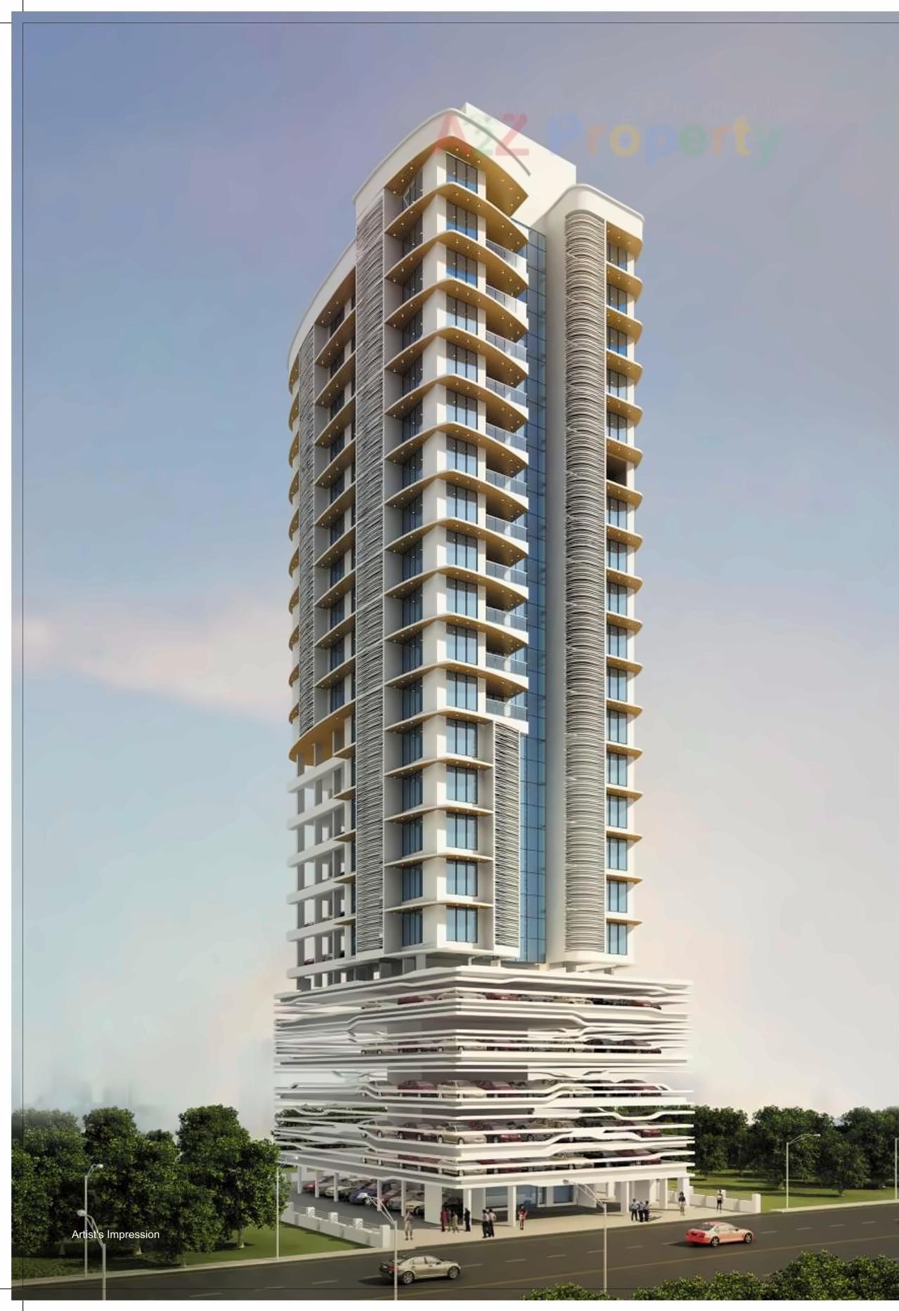 3D Elevation of real estate project Park Pallazzo located at Fnorth400014, MumbaiCity, Maharashtra