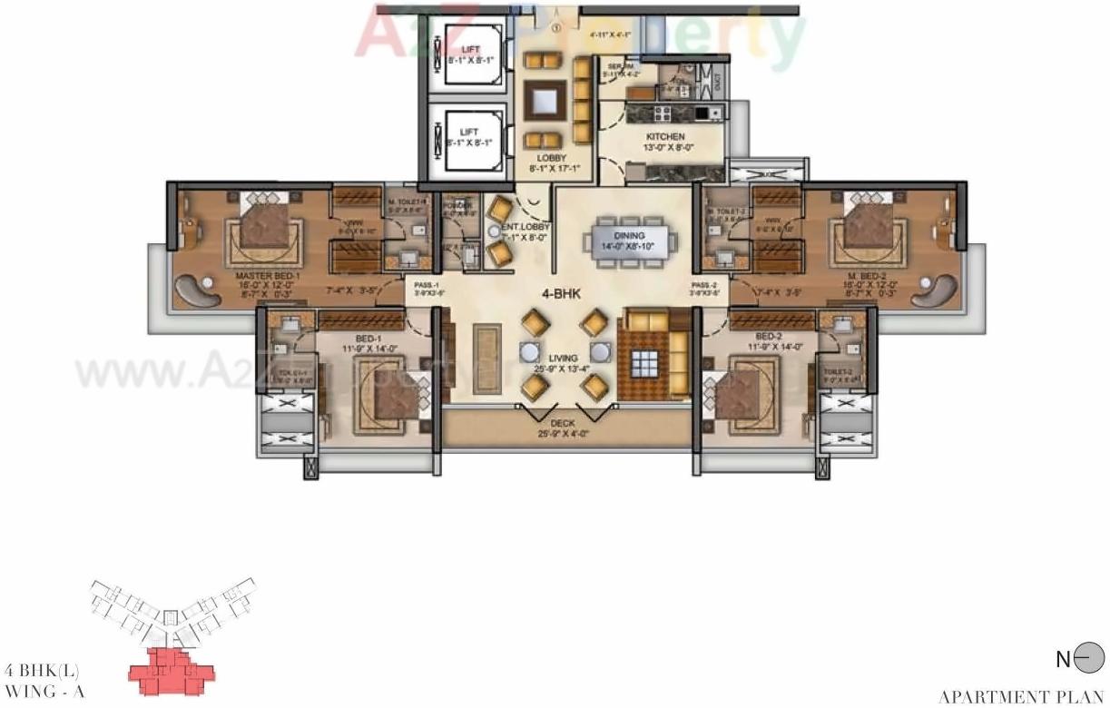 Layout of real estate project Runwal Reserve located at Mumbai-city, MumbaiCity, Maharashtra