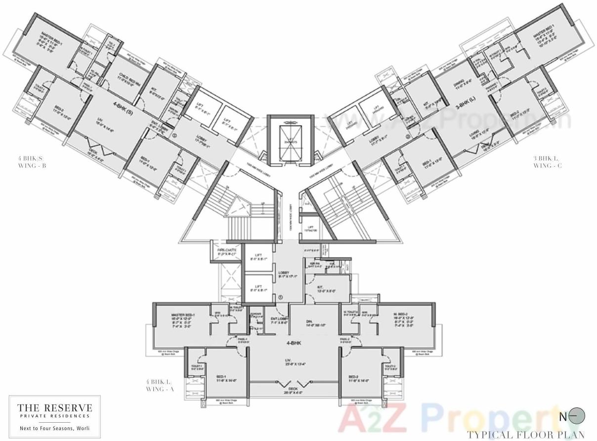 Layout of real estate project Runwal Reserve located at Mumbai-city, MumbaiCity, Maharashtra