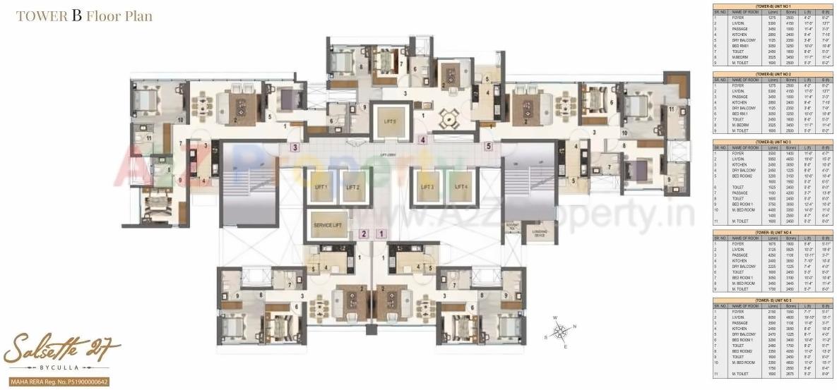 Layout of real estate project Salsette located at E400027, MumbaiCity, Maharashtra