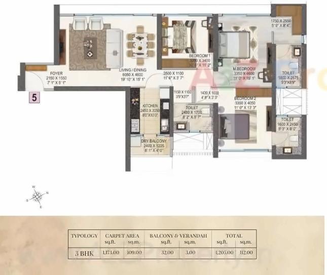 Layout of real estate project Salsette located at E400027, MumbaiCity, Maharashtra