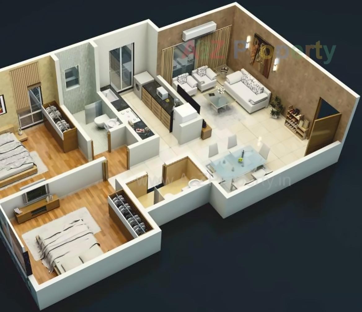 Layout of real estate project Sanghvi Evana located at Gsouth400013, MumbaiCity, Maharashtra