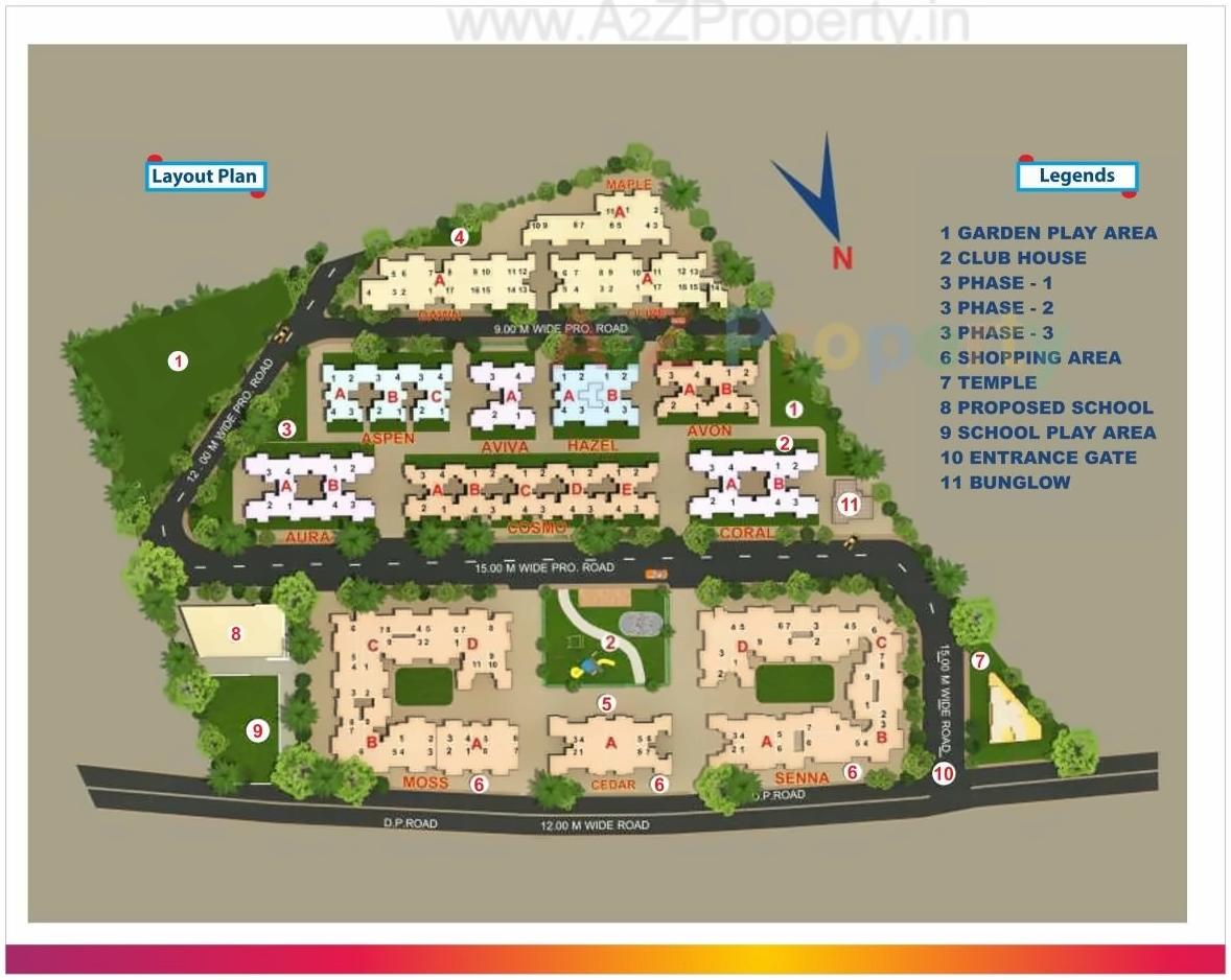 Layout of real estate project Sanghvi S3 Paradise located at Mumbai-city, MumbaiCity, Maharashtra