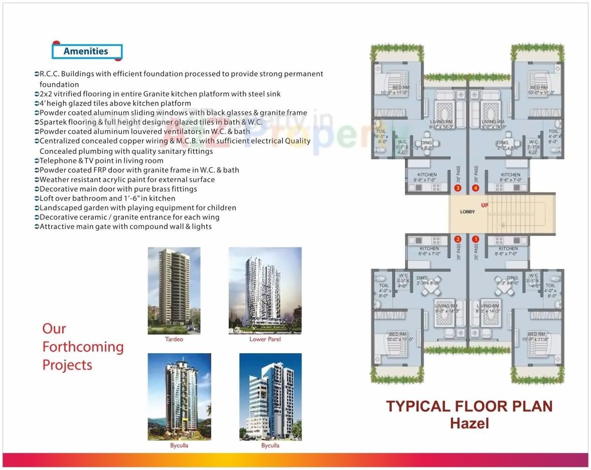 Layout of real estate project Sanghvi S3 Paradise located at Mumbai-city, MumbaiCity, Maharashtra