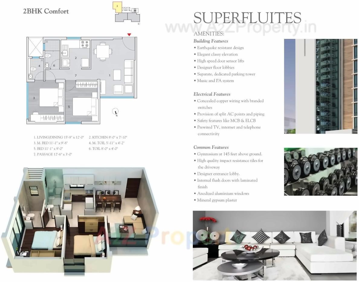 Layout of real estate project Sonas Tower located at Fsouth400012, MumbaiCity, Maharashtra