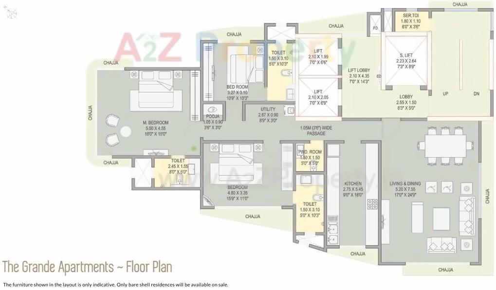 Layout of real estate project The South Bay located at Ward-abcd, MumbaiCity, Maharashtra