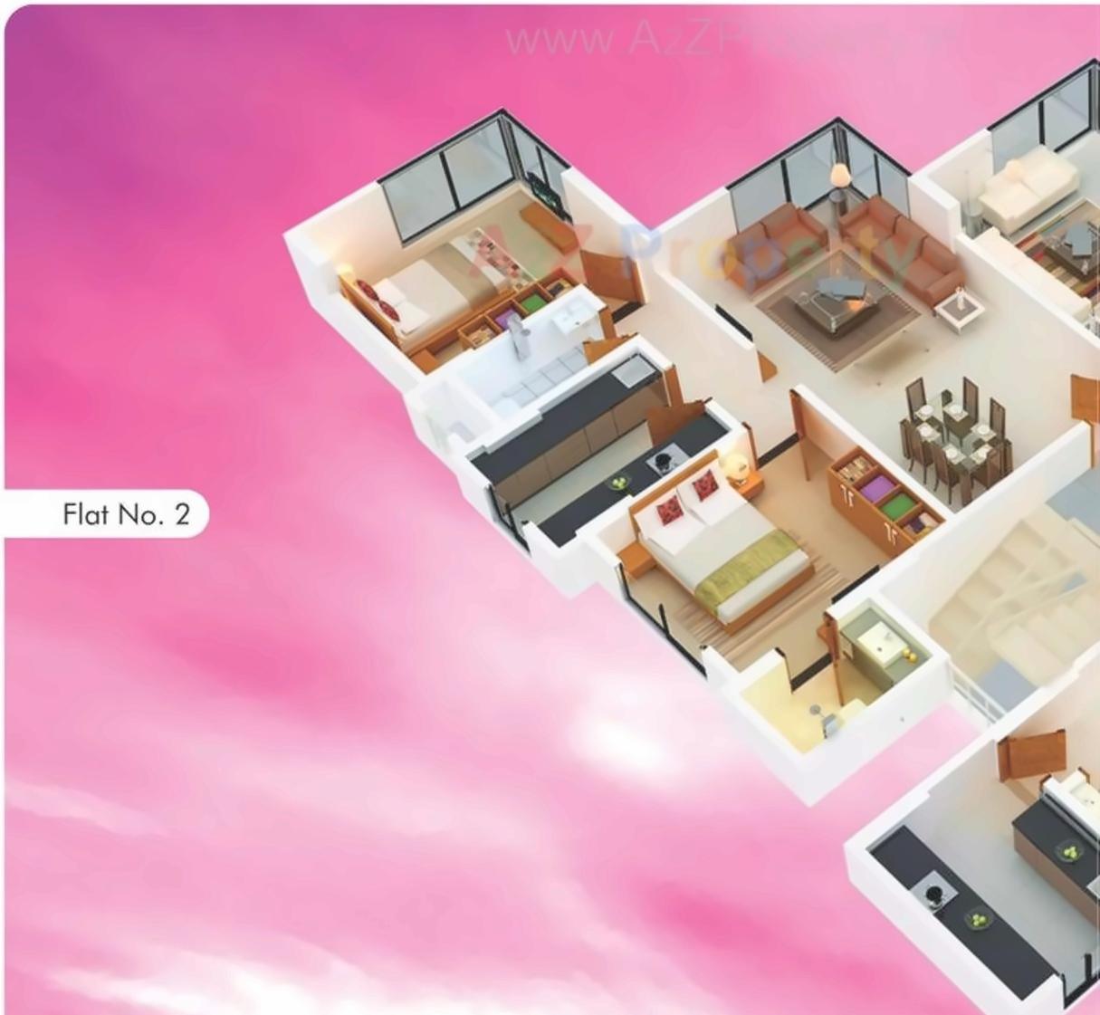 Layout of real estate project 117 Residency located at Kurla, MumbaiSuburban, Maharashtra