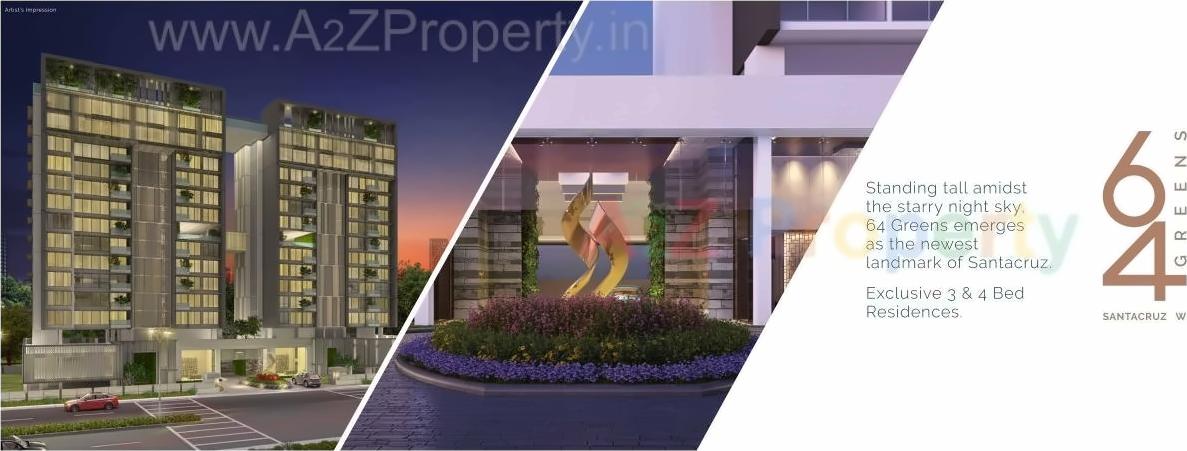 3D Elevation of real estate project 64 Greens located at Andheri, MumbaiSuburban, Maharashtra