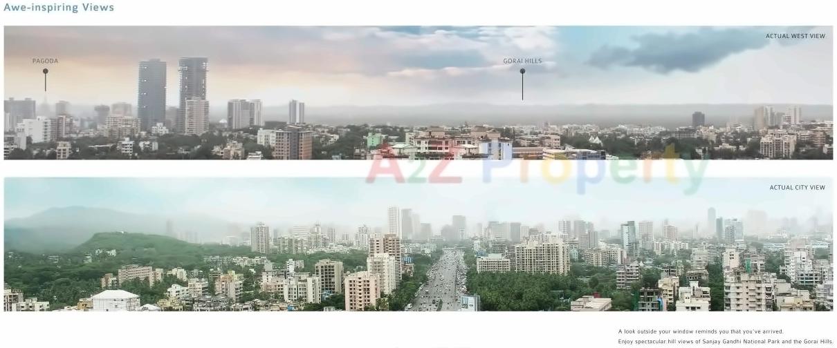 3D Elevation of real estate project A O Eminente located at Borivali, MumbaiSuburban, Maharashtra