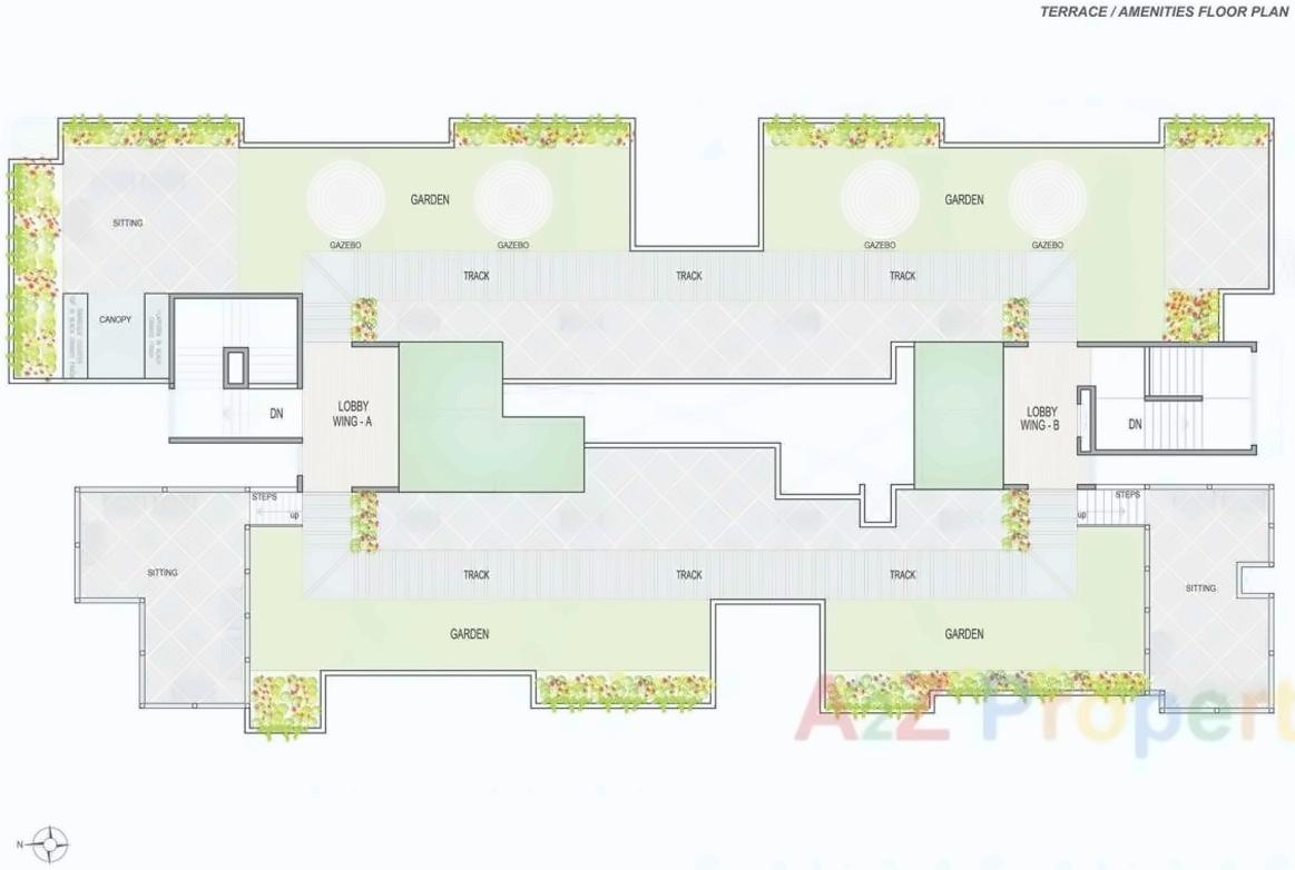 Layout of real estate project A O Palazzio located at Andheri, MumbaiSuburban, Maharashtra
