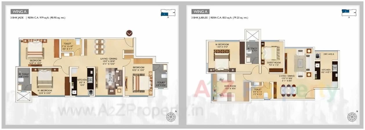 Layout of real estate project Aaradhya Nine located at Kurla, MumbaiSuburban, Maharashtra