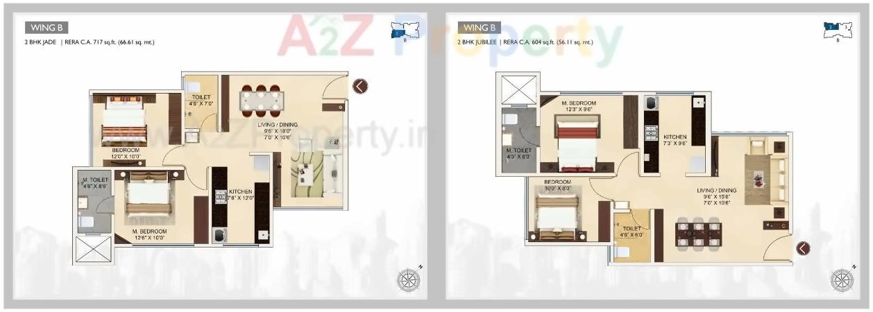Layout of real estate project Aaradhya Nine located at Kurla, MumbaiSuburban, Maharashtra