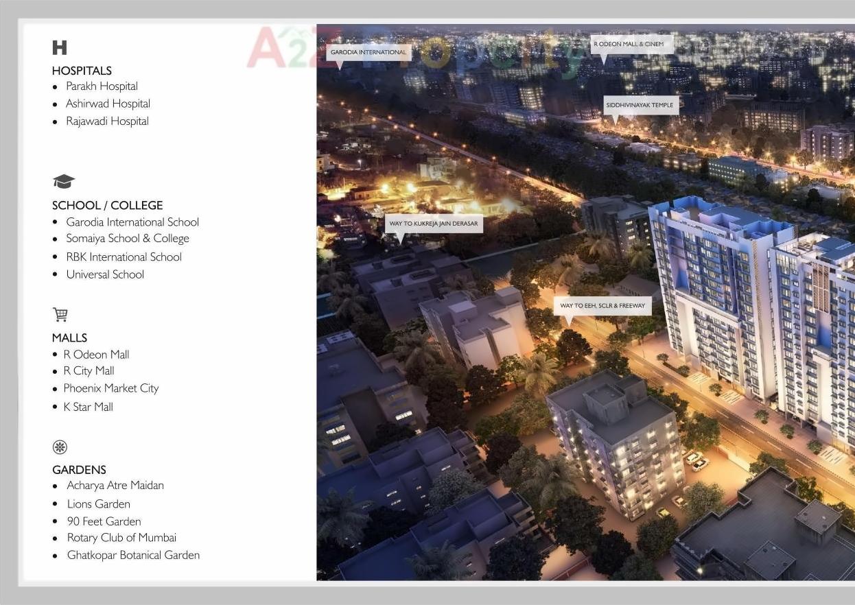 3D Elevation of real estate project Aaradhya Nine located at Kurla, MumbaiSuburban, Maharashtra