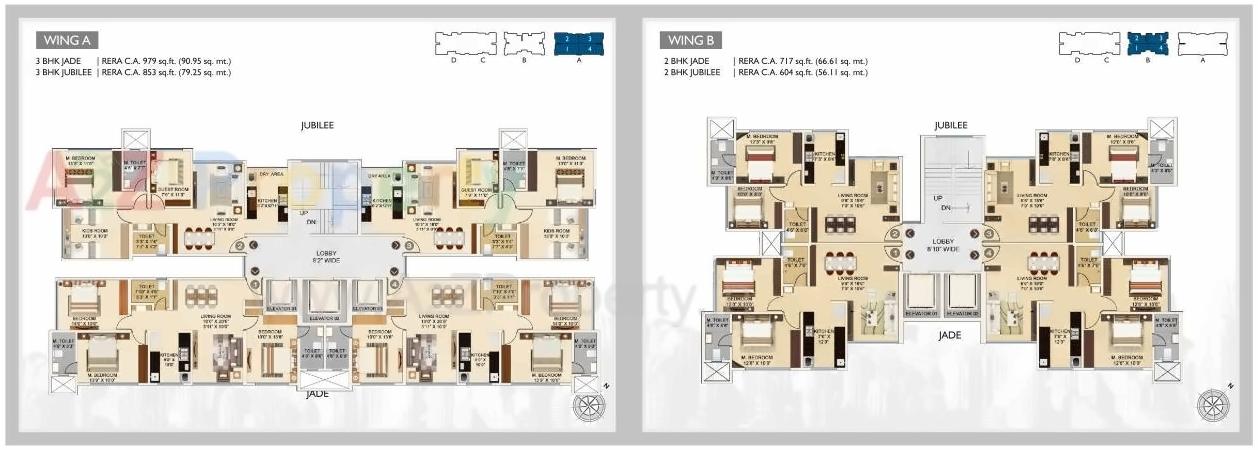 Layout of real estate project Aaradhya Nine located at Kurla, MumbaiSuburban, Maharashtra