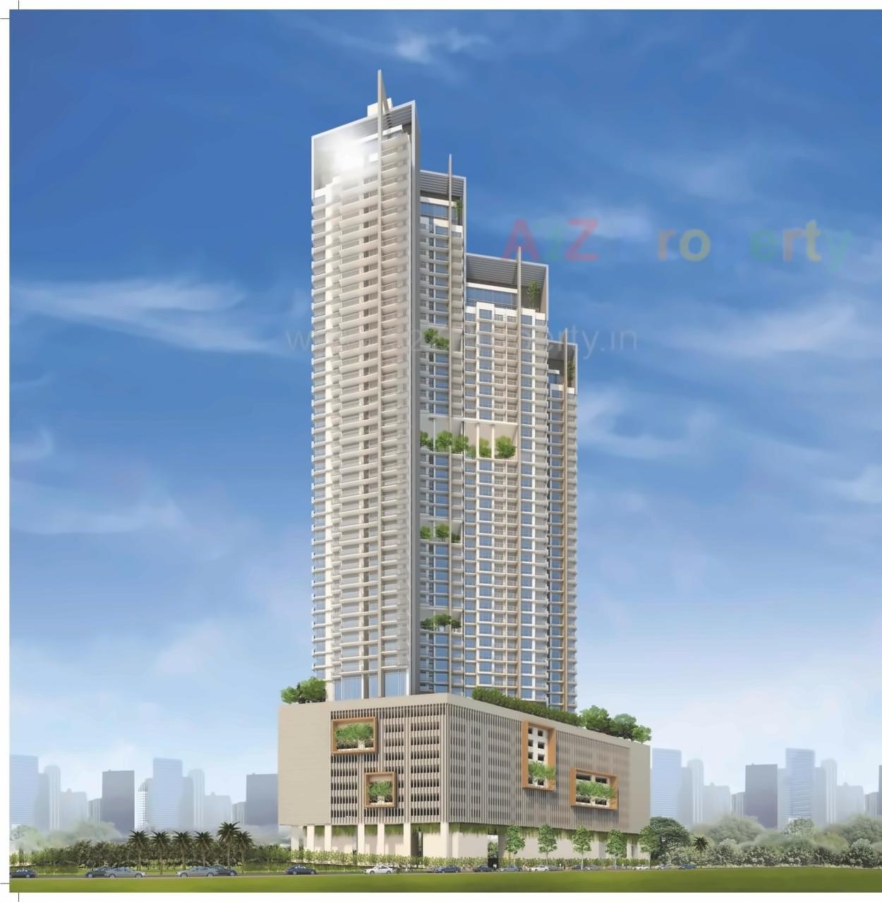3D Elevation of real estate project Ajmera Aeon located at Kurla, MumbaiSuburban, Maharashtra