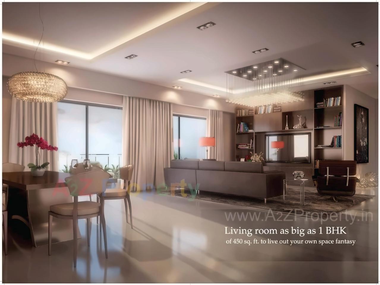 3D Elevation of real estate project Ajmera Zeon located at Kurla, MumbaiSuburban, Maharashtra