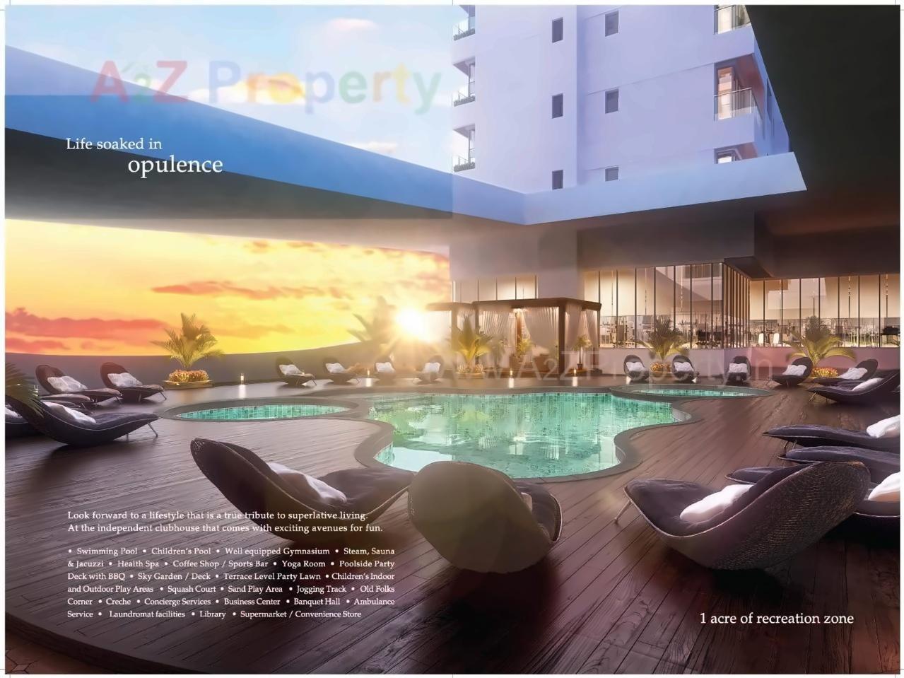 3D Elevation of real estate project Ajmera Zeon located at Kurla, MumbaiSuburban, Maharashtra