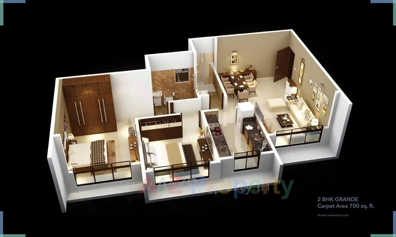 Layout of real estate project Allures A To located at Kurla, MumbaiSuburban, Maharashtra