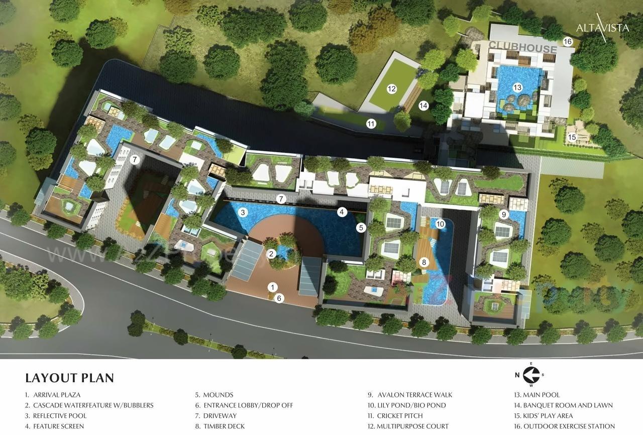 Layout of real estate project Altavista located at Kurla, MumbaiSuburban, Maharashtra
