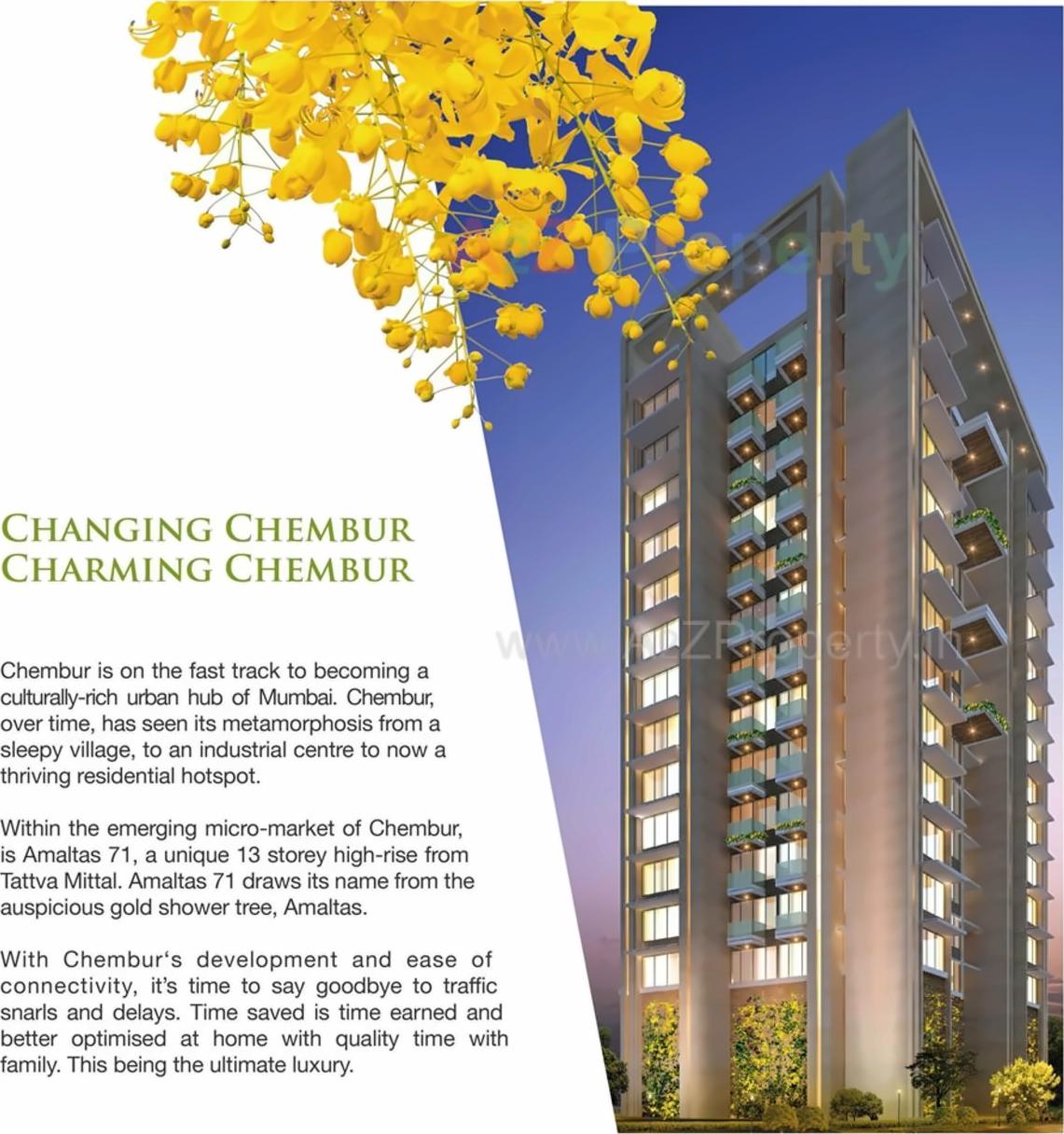 3D Elevation of real estate project Amaltas located at Kurla, MumbaiSuburban, Maharashtra